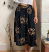 Black Batik Sun Skirt Free Size
