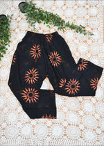 Black Batik Sun Trousers Free Size