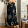 Black Batik Sun Skirt Free Size