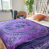 Midnight Batik Celestial Twin Tapestry Bedspread